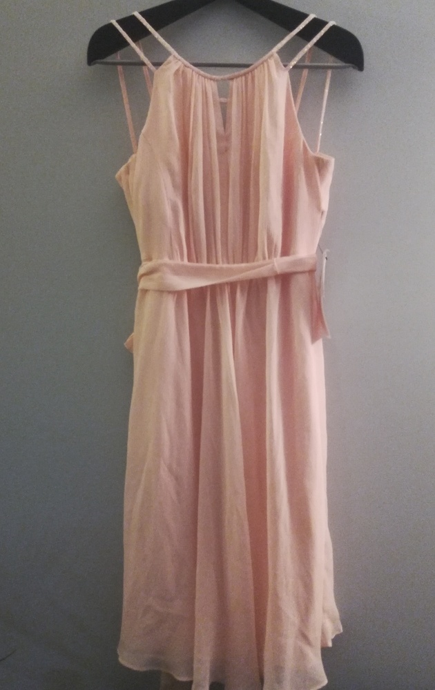 baby Pink Davids bridal dress never worn